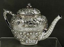 Gorham Sterling Tea Set 1879 Motif Persan
