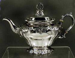 Gorham Sterling Tea Set 1895 Chantilly Pas Monogram
