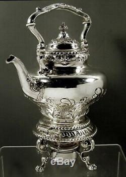 Gorham Sterling Tea Set Kettle & Stand 1898 No Mono