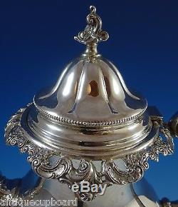 Grande Baroque Par Wallace Sterling Silver Tea Set 4pc # 4850-9 (# 1138)