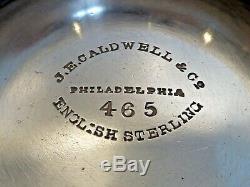J. E. Caldwell Beaux Sterling Silver 6 Pièces Thé / Café Set English Sterling
