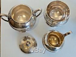 J. E. Caldwell Beaux Sterling Silver 6 Pièces Thé / Café Set English Sterling