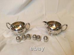 Lot de service à thé antique en argent WM Rogers 1847