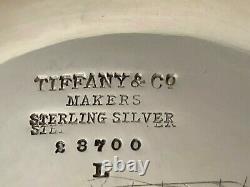 Lourd Tiffany & Co Rose 5-pc Sterling Silver Tea Set Et Sterling Tiffany Tray