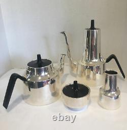 MCM Cohr Danemark Atla Par Hans Bunde Retro Epns Silver Coffee/tea Set Voir Desc