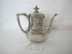 Magnifique C. 1900 Tiffany Hampton Pattern 6 Tea Piece Set Withsterling Tray