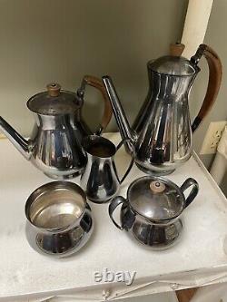 Old Gorham Silver Kensington Tea Set 851-855
