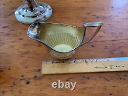 Plaque D'argent Antique 3-piece Elkington & Co Federal Tea Pot Cafe Service Set