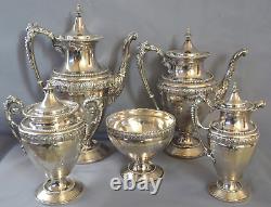 Rare 1850 Early Mark Gorham 5 Pc Coin Silver Tea Set Ram Head Handles 119 Oz

 <br/> 	  

<br/> 	Rare 1850 Première marque Gorham 5 Pièces Service à thé en argent monnaie Têtes de bélier 119 Oz