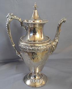 Rare 1850 Early Mark Gorham 5 Pc Coin Silver Tea Set Ram Head Handles 119 Oz	  <br/>
     	<br/>	
Rare 1850 Première marque Gorham 5 Pièces Service à thé en argent monnaie Têtes de bélier 119 Oz