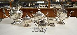 Saart Brothers Sterling Silver Tea / Coffee Ensemble De Service 6 Pièces N ° 0712