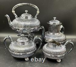 Service à café en argent plaqué antique 4 pièces Gorham Silver Soldered 0730