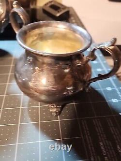 Service à café en argent vintage, service à thé, Duchess par Gorham YC19 4 pièces