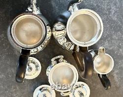 Service à café et thé Christofle Malmaison de 4 pièces en excellent état