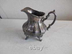 Service à café et thé Lancaster Rose par Poole Silver Co. en métal argenté E. P. C. A. 400