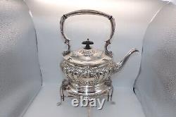Service à café et thé en plaqué argent de la Antique Shrewsbury Silver Co Sheffield England 5 pièces