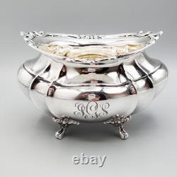 Service à thé en argent sterling Reed & Barton Hampton Court de 5 pièces avec motif de feuille d'acanthe de 1941