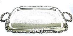 Service à thé en métal argenté Silver Plate Community Plate Melon Antique Old English 5 pièces