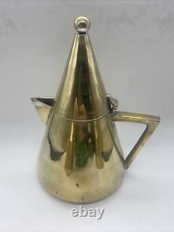 Service à thé en métal argenté de style Art Déco de Christopher Dresser