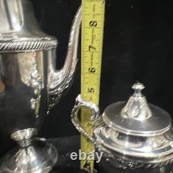 Service à thé en trois pièces en argent plaqué vintage de Castleton