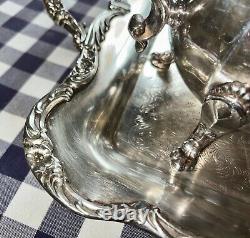 Service à thé et à café en argent antique avec motif Chippendale par International Silver