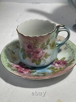 Service à thé et café de 15 pièces RS PRUSSIA avec théière, crémier, sucrier fabriqué au Japon