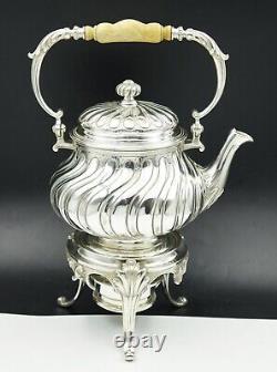 Service à thé et café en argent plaqué Marly Christofle français du XIXe siècle - 6 pièces.