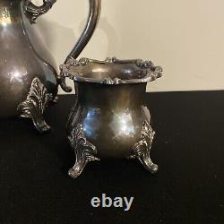 Service de café et de thé en argent plaqué Vintage W & S Blackinton Un ensemble de trois pièces