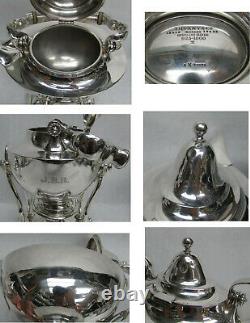 Tiffany & Co 1902 Sterling Silver 5 Piece Coffee & Tea Set