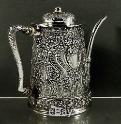 Tiffany Sterling Tea Set 1891 Décorés Main Non Mono