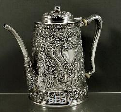 Tiffany Sterling Tea Set 1891 Décorés Main Non Mono
