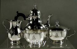 Tiffany Sterling Tea Set 1934 Du Clan Byres Crest