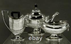 Tiffany Sterling Tea Set C1885 Greek Revival