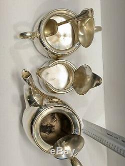 Très Rare Canadien Pacifique Chemin De Fer Cpr Elkington & Co Argent Plate Tea Set