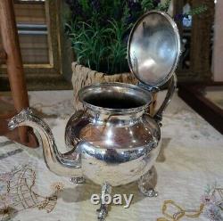 Vintage 3-piece Tea Set? 1900, Birmingham Silver Co. (bsc)? Silver Sur Copper