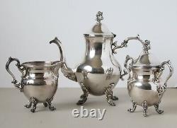 Vintage Anglais Silver Corporation Tea Set & Tray