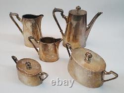 Vintage Europeen Silver Plated Tea Coffee Set 1930-40 De La Marque Krupp Berndorf