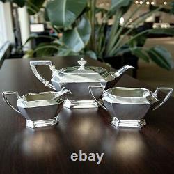 Vintage Fairfax Smith-patterson Co Sterling Silver Tea Set