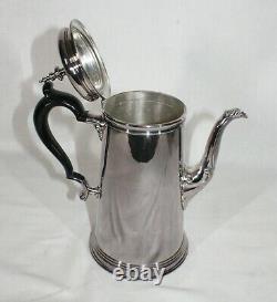 Vintage Heirloom Bennington Silverplate Avec Poignées De Bois 5 Pc Tea / Coffee Set