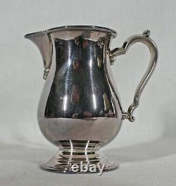 Vintage Heirloom Bennington Silverplate Avec Poignées De Bois 5 Pc Tea / Coffee Set