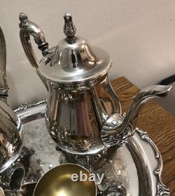 Vintage Oneida Argent Plaqué 5 Pièces Cafe/tea Service Set
