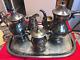 Vintage Sheffield Silverplate Tea & Coffee Set 6 Pièce