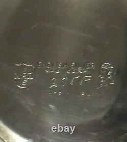 Vintage Tea Set Silverplate Melon Forme Anglais Argent Mfg Company USA Heavy