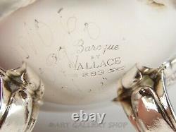 Vintage Wallace Baroque Plaque D'argent Tea & Coffee 5pc Set 281-285