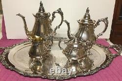 Wallace Baroque Silverplate Service De Thé (compagnie De Grande Baroque)