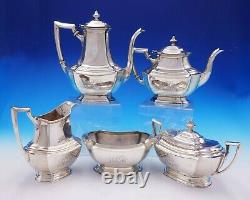 Washington By Wallace Sterling Silver Tea Set 5 Pièces 1850 (#3413)