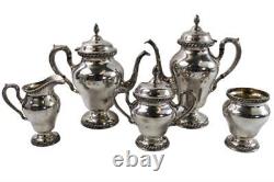 Wilcox Silver Co. I. S. Silver Plate Ensemble de café et thé 5 pièces Sans plateau N7053